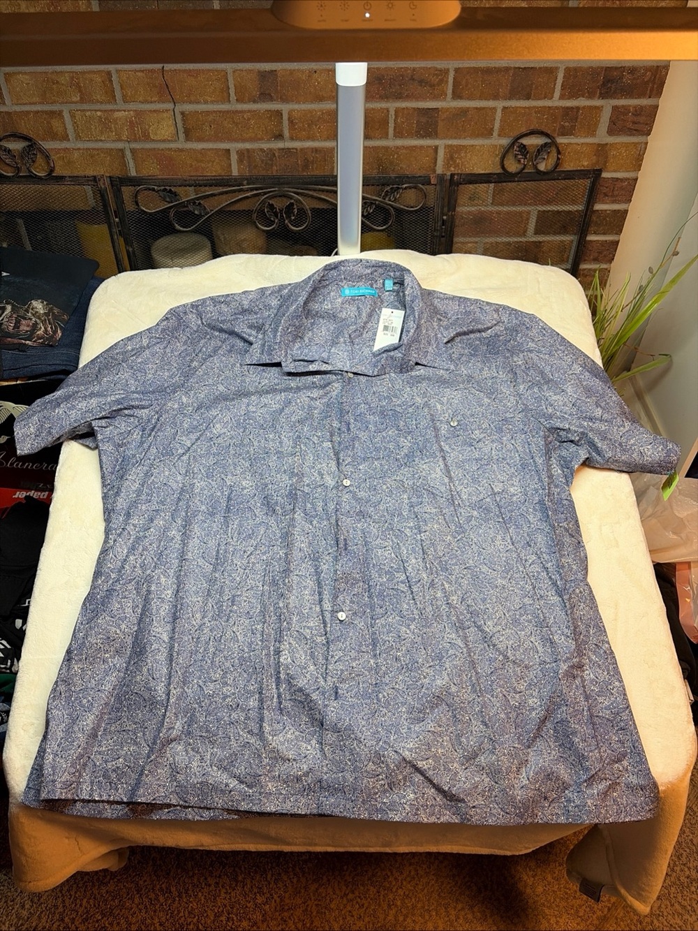 Tori Richards Men’s Sz 3XB Hawaiian Shirt Blue (New $108)